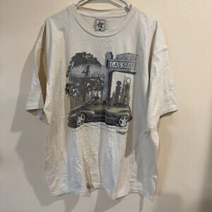 Vintage Chrysler Graphic Just 4 Kicks Single Stitch XXL 90s Car Brand Alore